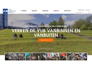 Vrije Universiteit Brussel's Website Screenshot