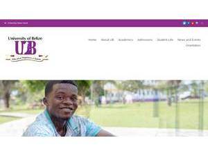 University of Belize's Website Screenshot
