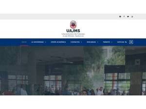 Juan Misael Saracho Autonomous University's Website Screenshot