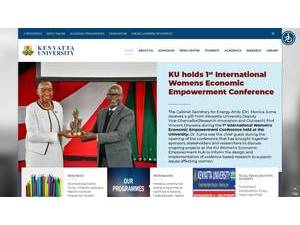 Kenyatta University's Website Screenshot