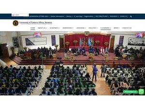 University of Eastern Africa, Baraton's Website Screenshot