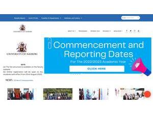 University of Nairobi's Website Screenshot