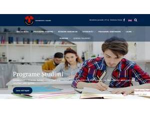 Universiteti i Tiranës's Website Screenshot