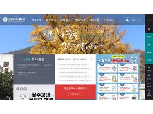 Gongju National University of Education's Website Screenshot