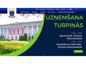 Daugavpils Universitate's Website Screenshot
