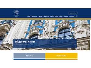 Rigas Ekonomikas augstskola's Website Screenshot