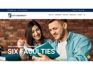 City University's Website Screenshot