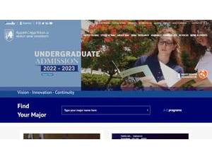 Beirut Arab University's Website Screenshot