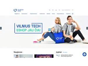 Vilniaus Gedimino Technikos Universitetas's Website Screenshot