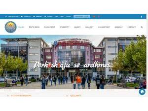 Universiteti i Tetovës's Website Screenshot