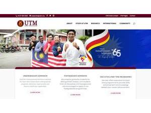 University of Technology Malaysia's Site Screenshot