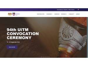Universiti Teknologi MARA's Website Screenshot