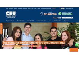Centre of University Studies of Monterrey's Website Screenshot