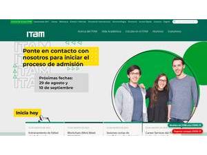 Instituto Tecnológico Autonómo de México's Website Screenshot