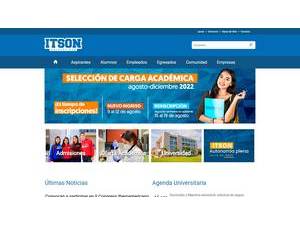 Instituto Tecnológico de Sonora's Website Screenshot