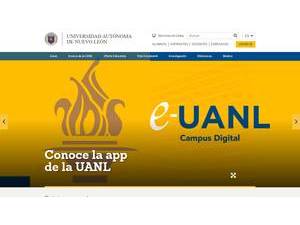 Universidad Autónoma de Nuevo León's Website Screenshot