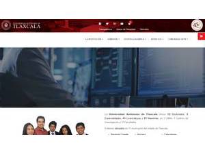 Autonomous University of Tlaxcala's Website Screenshot