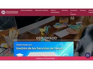 Chapultepec University's Website Screenshot