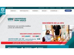 Universidad Don Vasco A.C.'s Website Screenshot
