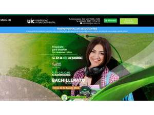 Universidad Intercontinental's Website Screenshot