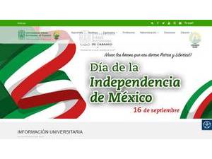 Juárez Autónoma de Tabasco University's Website Screenshot