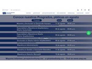 Motolinia University of the Pedegral's Website Screenshot