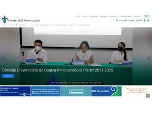 Universidad Veracruzana's Website Screenshot