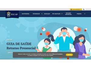 Pontifícia Universidade Católica de São Paulo's Website Screenshot