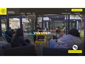 Universidad de Monterrey's Website Screenshot