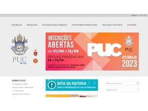 Pontifícia Universidade Católica do Rio de Janeiro's Website Screenshot