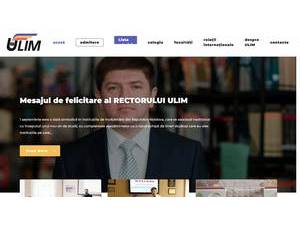 Международный независимый университет Молдовы's Website Screenshot