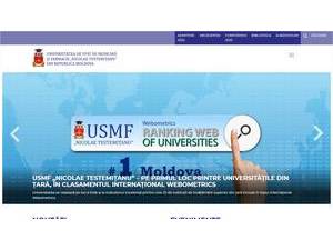 Moldova State University of Medicine and Pharmacy's Website Screenshot