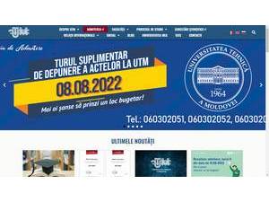 Universitatea Tehnica a Moldovei's Website Screenshot