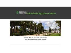 École Nationale d'Agriculture de Meknes's Website Screenshot