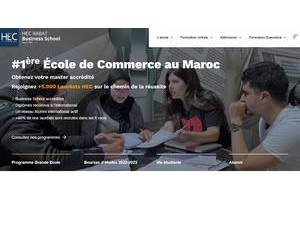 HEC Maroc's Website Screenshot