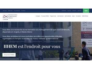 International Institute for Higher Education in Morocco's Website Screenshot