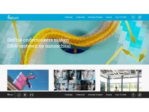 Technische Universiteit Delft's Website Screenshot