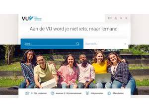 Vrije Universiteit Amsterdam's Website Screenshot