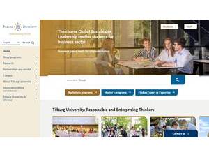 Tilburg University's Website Screenshot