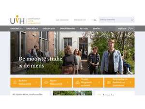 Universiteit voor Humanistiek's Website Screenshot