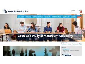 Universiteit Maastricht's Website Screenshot