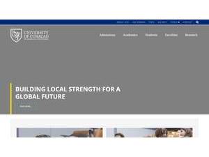 Universiteit van Curaçao's Website Screenshot