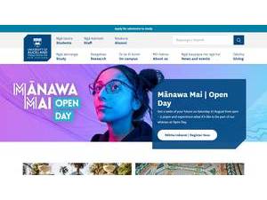University of Auckland's Website Screenshot