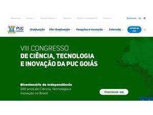 Pontifícia Universidade Católica de Goiás's Website Screenshot