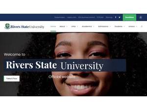 Rivers State University's Website Screenshot