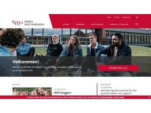 Norges idrettshøgskole's Website Screenshot
