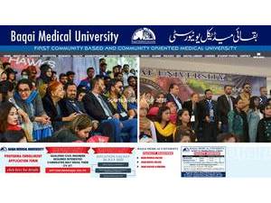 Baqai Medical University's Website Screenshot