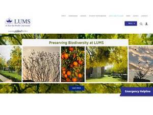 Lahore University of Management Sciences's Website Screenshot