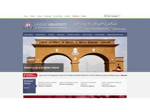 Liaquat University of Medical and Health Sciences's Website Screenshot
