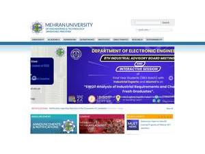 Mehran University of Engineering and Technology's Website Screenshot